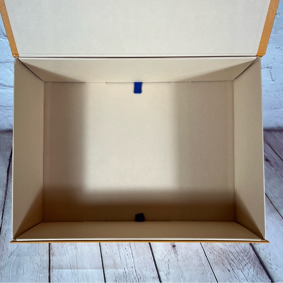 Louis Vuitton Gift Box Storage Orange Black Size 14”x10”x5” - Picture 10 of 14